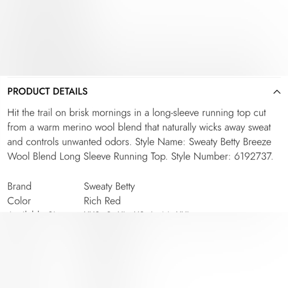 Sweaty Betty Red Long Sleeve Tee. Nwot. XXL - Picture 2 of 11